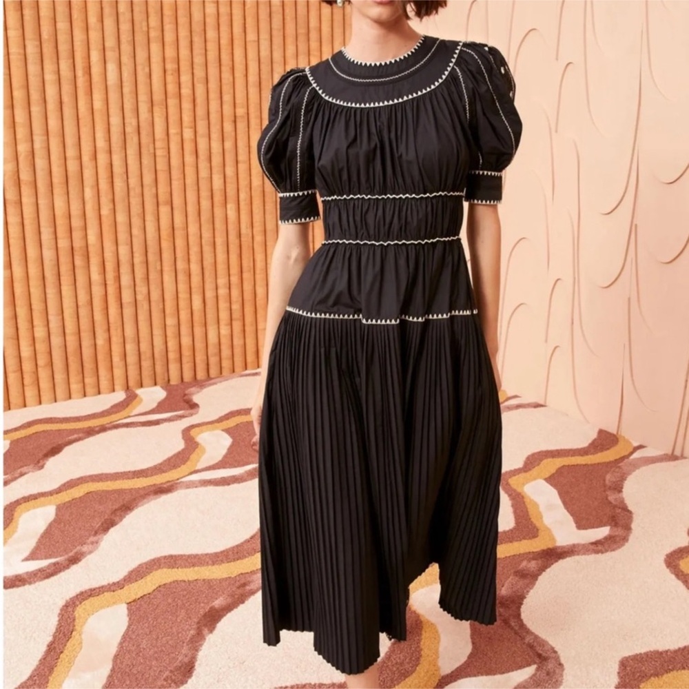 ULLA JOHNSON Harriet Midi Dress Sz 8